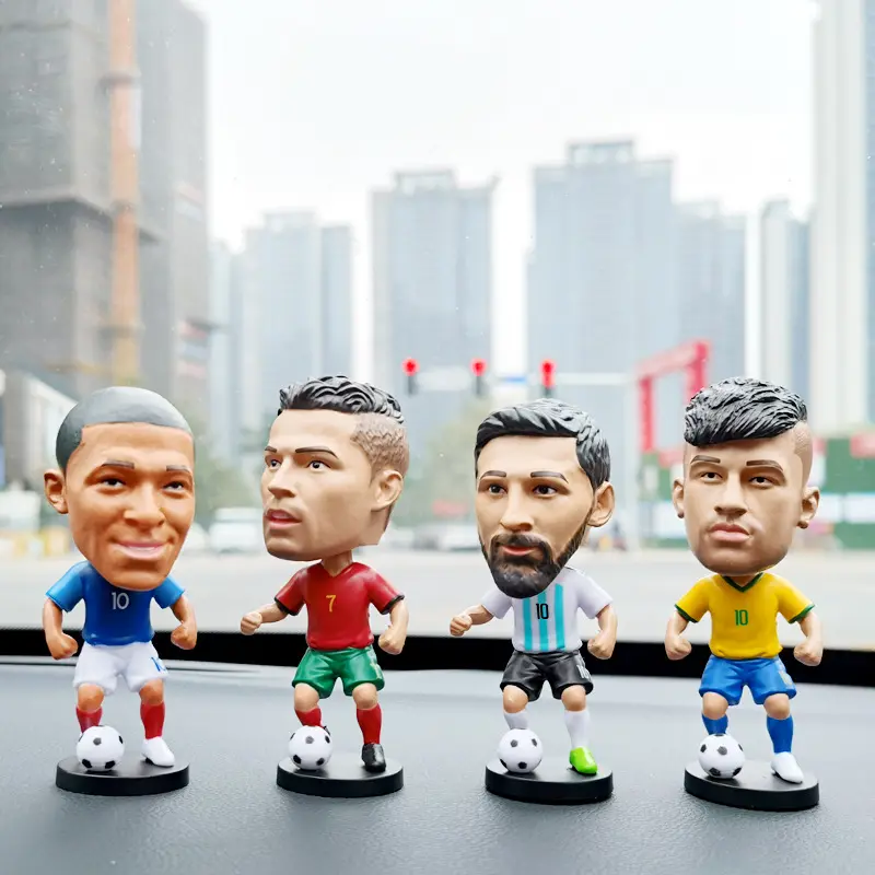 Hot Sale Figuras De Jogador De Futebol PVC Figuras De Ação Brinquedo Boneca Estrela De Futebol para Crianças Presente De Aniversário