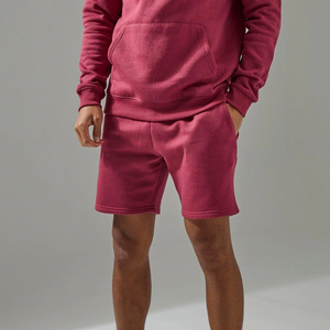 ชุดเซ็ตเสื้อฮู้ดแขนยาวสีสันสดใสสไตล์สตรีทแวร์พร้อมโลโก้สั่งทำพิเศษ และกางเกงขาสั้นคุณภาพสูงสำหรับผู้ชาย - Product Image 5