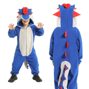 Costume da <span class=keywords><strong>Dinosauro</strong></span> per Bambini, <span class=keywords><strong>Pigiama</strong></span> per Halloween con Design Cartoonesco, Ideale per Spettacoli all'Asilo - Product Image 4