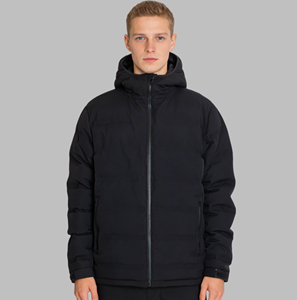 Mens Bonded Nylon Oxford <strong>White</strong> Duck Down Zipper <strong>Waterproof</strong> Windproof Outdoor Hiking Sportswear Casual Winter <strong>Jacket</strong> - Product Image 1