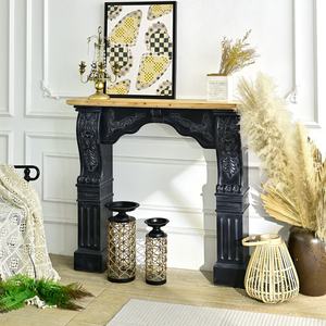 Mesa Consola de Madera Negra Estilo Rústico Vintage INNOVA para Entrada y Sala de Estar de Hotel, Fácil de Montar - Product Image 3