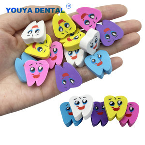 50 gommes dentaires par sachet, gommes mignonnes en forme de <span class=keywords><strong>dent</strong></span>, gommes créatives <span class=keywords><strong>pour</strong></span> clinique dentaire, cadeau créatif <span class=keywords><strong>pour</strong></span> enfants, mini gommes - Product Image 1