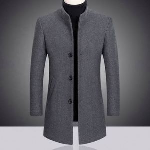 Nouveau Manteau Long d'Hiver pour <span class=keywords><strong>Homme</strong></span> en Laine Épaisse, <span class=keywords><strong>Trench</strong></span>-Coat Automne-Hiver 2026, Vente Chaude - Product Image 4