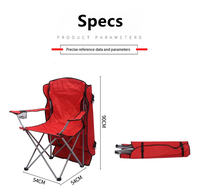 Chaise pliante portable pour le camping en plein air, avec accoudoirs, en tissu Oxford de haute qualité, idéale pour la plage, les sorties printanières et les pique-niques