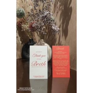 Tarjetas de agradecimiento mate, notas de agradecimiento en cartulina premium, tarjetas de inserción de papel grueso, tarjetas de agradecimiento de papel de algodón texturizado - Product Image 1