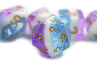 Ensemble de dés en résine polyédriques personnalisés de 16 mm pour les jeux de D&D