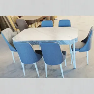 Popolare moderna casa ristorante sala da pranzo mobili in legno tavolo da pranzo per la vendita con gambe in ferro