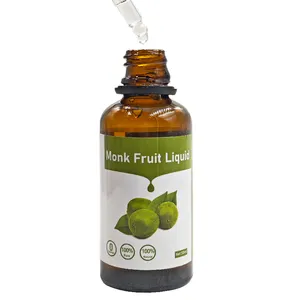 Natural Sweetener 20%-70% Mogroside V Monk Fruit Liquid / Luo Han Guo Extract Drops Liquid