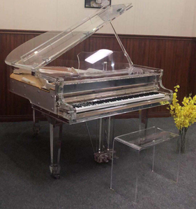 <span class=keywords><strong>Sgabello</strong></span> per <span class=keywords><strong>Pianoforte</strong></span> Completamente Trasparente in Acrilico Middleford per <span class=keywords><strong>Pianoforte</strong></span> a Coda in Cristallo - Product Image 3
