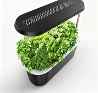 Jardin hydroponique de comptoir avec lumière LED réglable, kit de culture de plantes d'intérieur pour la cuisine à domicile