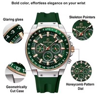 REWARD 833049 Jam Tangan Pria Sporty Trendy Quartz Tali Silikon Enam Jarum Kronograf Tahan Air Bercahaya Terlaris