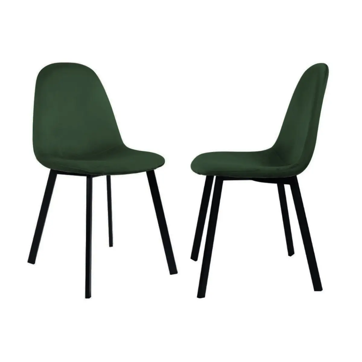 Emerald Velvet Scandinavian Fantastic Green Esszimmers tuhl Shell Dine Chair Arm loser gepolsterter Velours-Stretch stuhl aus massivem Metall