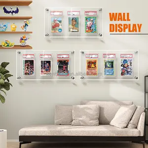 Clear Trading Card Frame Trading Card Display Acrylic Frame For Graded Sports Card Display