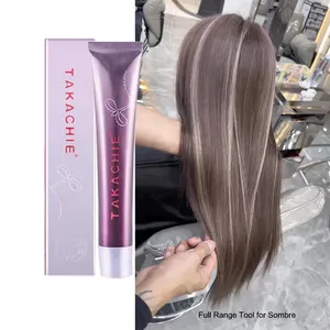 Productos de color de cabello de fábrica profesional Popular 72 colores Color de cabello Crema Tinte de cabello Color para salón Balayage profesional