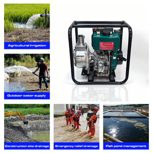 Pompe à eau diesel auto-amorçante durable de 2 pouces avec moteur TJ173F, hauteur de refoulement de 26 mètres, huile <span class=keywords><strong>SAE10W30</strong></span> pour l'irrigation des terres agricoles et des vergers - Product Image 5