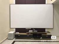 Écrans de projection pour projecteur 2023, 60-150 pouces, 16:9, cadre PVC blanc mat, bord étroit 1 cm, cadre fixe, home cinéma, modèle Kuaige 8899