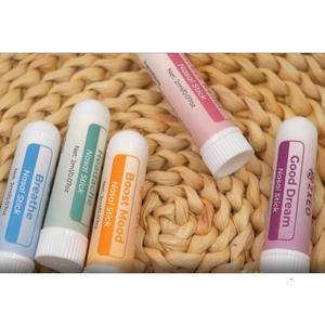 Inhalateur nasal <span class=keywords><strong>à</strong></span> l'<span class=keywords><strong>huile</strong></span> <span class=keywords><strong>essentielle</strong></span> d'aromathérapie naturelle, bâton frais et rafraîchissant, stimule la concentration et améliore la respiration, portable, soulagement des sinus, relaxation - Product Image 2