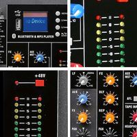 Console de mixage audio professionnelle 6, 8, 12, 16 canaux, mixeur USB DJ, console de mixage sonore, mixeur Phantom 48V, série CT