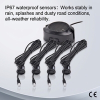 Kit de capteurs de stationnement 22 mm style original, 8 capteurs, radar de recul HD étanche 12 V CC, aide au stationnement pour Camry Elantra