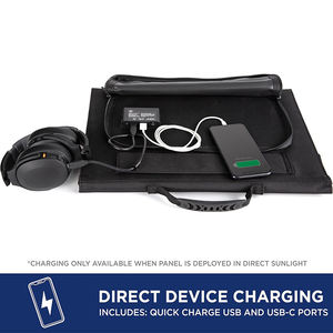 ALECTER Panneau Solaire Pliable Monocristallin Haute Efficacité 60W 23% de Rendement, Étanche IP65, Chargeur Solaire pour Centrale Électrique - Product Image 2