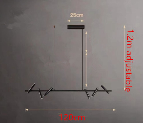 Black,120cm,6heads