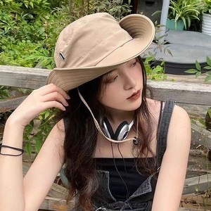 Xi Boyu Sombrero para senderismo al aire libre, ala ancha, parte superior plana, color caqui, fibra acrílica, protección solar para mujeres y hombres, pesca, viajes - Product Image 2