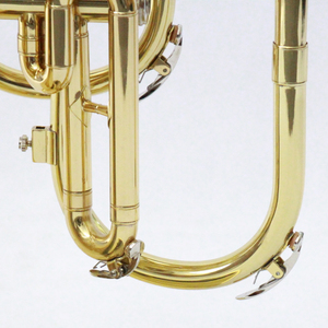 OEM Niveau étudiant de haute qualité pour débutant Corps en laiton laqué or Bb Key <span class=keywords><strong>Mellophone</strong></span> - Product Image 5