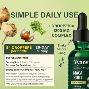 OEM/ODM ผลิตภัณฑ์เสริมอาหารสมุนไพรเพิ่มพลังงาน มาคาแบบหยดผสมอัชวากันธา สำหรับผู้ชายและผู้หญิง ราคาโรงงาน - Product Image 3