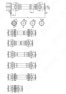 ציר הינע טלסקופי אוניברסלי בהתאמה אישית של היצרן, בעל מומנט גבוה, עם מפרק אוניברסלי, OEM, להעברת כוח - Product Image 5