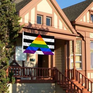 Bandera de Arcoíris LGBT de 3x5 para Exteriores, Colores Vivos, Doble Costura, Poliéster, Bisexual, Lesbiana, Gay, Transgénero - Product Image 6