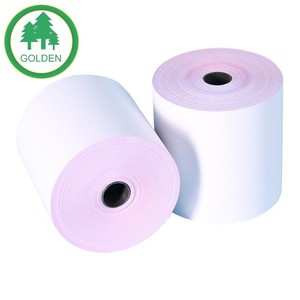 Papier NCR pour reçus commerciaux, rouleau jumbo de papier autocopiant NCR 65 g/m², prix de gros pour documents commerciaux sur le marché brésilien - Product Image 1