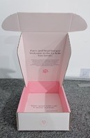 Maßgefertigte Karton-Geschenkboxen für Parfüm Recycelbare Langlebige Recycelte Rosa Wellpappe-Schachtel