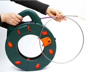<span class=keywords><strong>Tire</strong></span>-câble manuel 6,5 mm x 30 m pour conduits, <span class=keywords><strong>fil</strong></span> électrique, kit de tirage de câbles à travers les murs avec boîte - Product Image 2