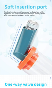 Entretoises antistatiques pour <span class=keywords><strong>chambre</strong></span> médicale, en silicone de qualité alimentaire à haute absorption, pour usage domestique, <span class=keywords><strong>avec</strong></span> masque à double <span class=keywords><strong>valve</strong></span> unidirectionnelle et rappel sonore - Product Image 2