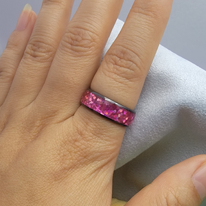 Anillo NFC Negro con Patrón, Joyería Inteligente de Cerámica NTAG216, Resistente al Agua IP68, para Uso Diario en Adultos y Niños - Product Image 3