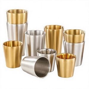 Vaso Térmico Apilable de Acero Inoxidable de Doble Pared Personalizado de 175 ml, 260 ml, 300 ml, 350 ml, 450 ml para Café, Té, Leche, Cerveza - Product Image 1