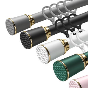 Varillas de cortina ajustables largas de metal Barra de cortina de ducha de esquina Barra de cortina extensible <span class=keywords><strong>sin</strong></span> perforación - Product Image 6