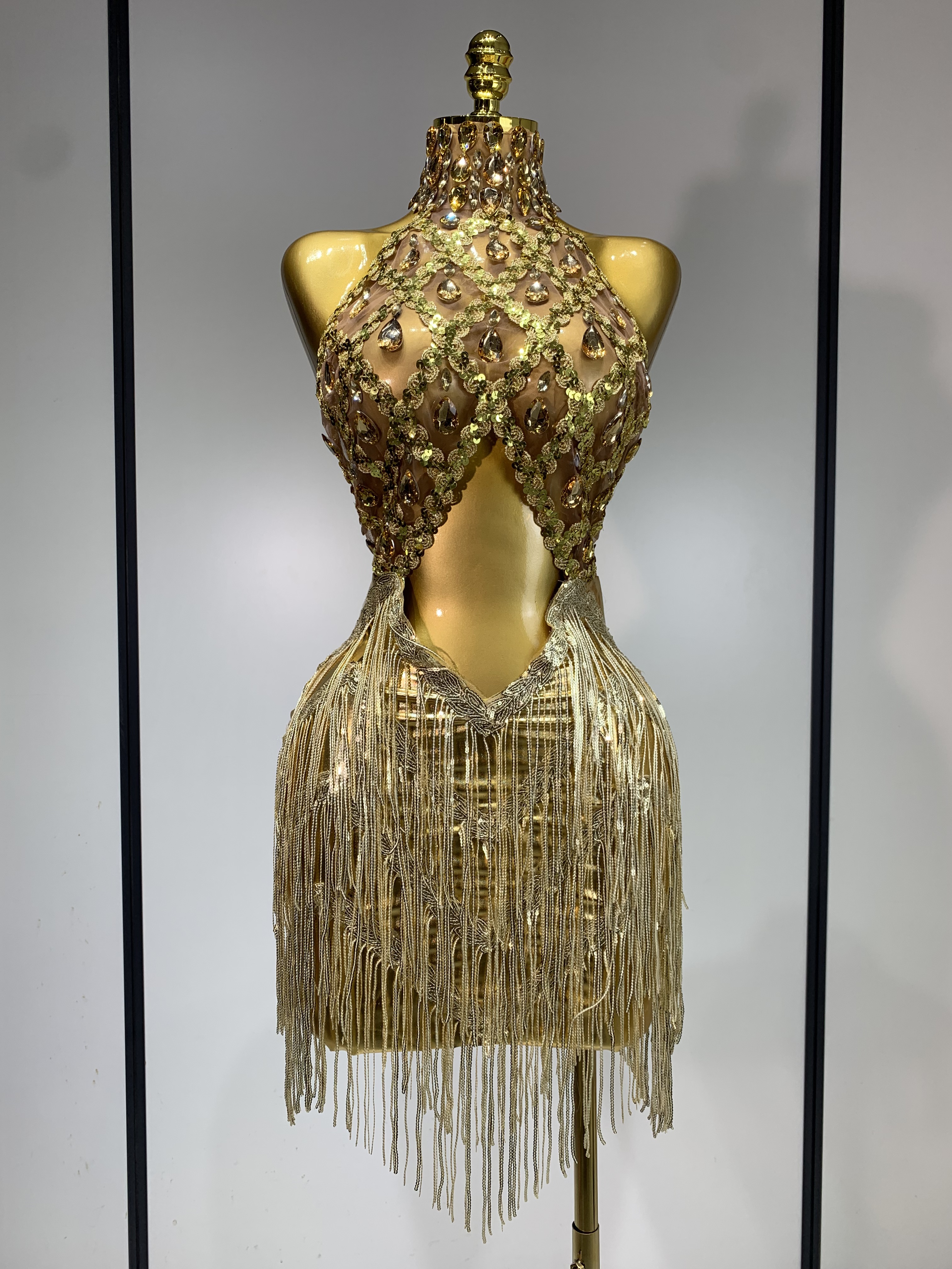 Short Gold Dress - Sparkly Sequin Party Mini Dress Short Gold Dress - Sparkly Sequin Party Mini Dress