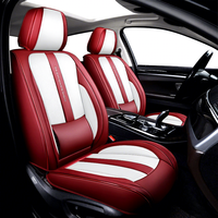Fundas de Asiento de Coche de Cuero de Lujo Personalizadas al por Mayor EKR, Juego Universal para Toyota RAV4 Corolla BYD, Interior de Coche Deportivo de Carreras
