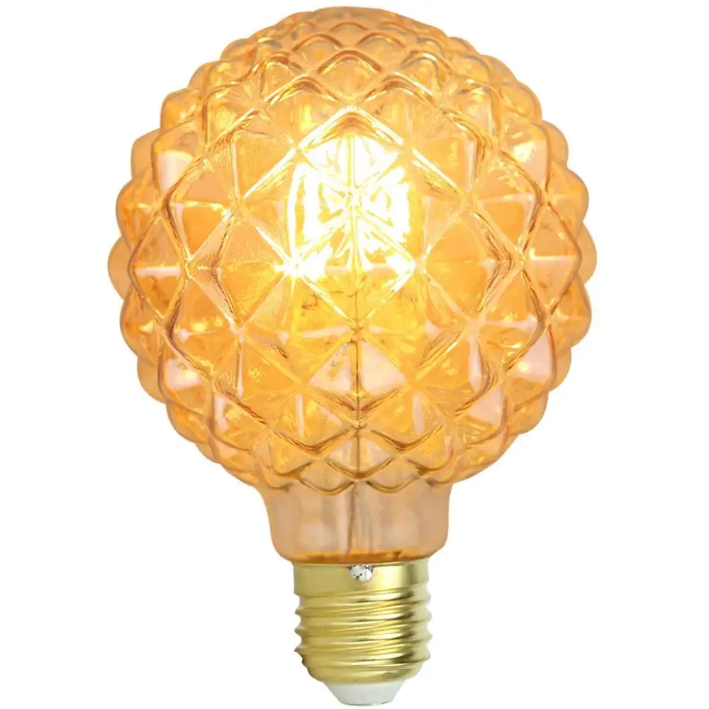 Lampada da tavolo a filamento retro villa base universale led e27 b22 gu10 lampada personalità lampadina in vetro marrone decorazioni