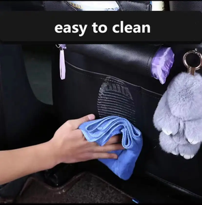 2024 Nieuwe Autostoel Rugleuning <span class=keywords><strong>Organizer</strong></span> Tas Universele Pu Lederen Multifunctionele Opbergdoos Autostoel Anti Kick Pad Voor Kinderen - Product Image 3