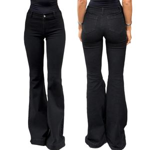 Pantalones Vaqueros Elásticos, Transpirables y Ecológicos para Mujer, Lavado Oscuro, Corte Ajustado, Cintura Alta, Cómodos y Sexys para Otoño - Product Image 1