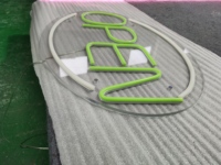 Panneau suspendu au néon, vente en gros, bricolage, customisation, business, magasin, led