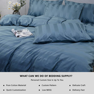 Parure <span class=keywords><strong>de</strong></span> lit en <span class=keywords><strong>coton</strong></span> avec broderie à la main, design personnalisé, nouvelle collection, vente chaude, <span class=keywords><strong>housse</strong></span> <span class=keywords><strong>de</strong></span> <span class=keywords><strong>couette</strong></span> King, taie d'oreiller européenne - Product Image 3