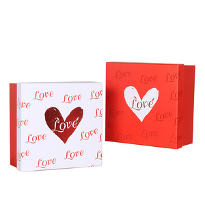 Boîte cadeau rouge en forme de livre pour la Saint-Valentin, pour cosmétiques, parfums, art, emballage de style dossier pour filles - Product Image 4