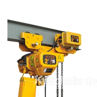 Nouvelle palan électrique à chaîne 2T, 3T, 5T, 10T avec chariot monorail électrique télécommandé sur rail unique pour la construction et l'exploitation minière