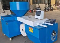Máquina Automática de Doble Canal para Formar Bloques de Semilleros de Tela No Tejida, 8000-9000 Piezas/h, Máquina de Llenado y Prensado de Tierra Nutritiva