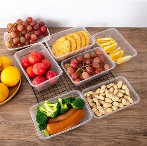 500ml 650ml 750ml 1000ml <b>Clear</b> Transparent PP Disposable Plastic Lunch Box Food <b>Containers</b> Microwave Safe Food Packaging Carton - Product Image 6
