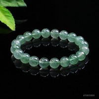 Bracelets en quartz vert naturel Aiyu en gros, bracelets en cristal vert populaires dans les zones touristiques, vente en ligne en direct
