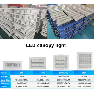 80w 150 w 120w 200w led prix essence à vendre station-service <span class=keywords><strong>lampe</strong></span> à essence éclairage 100 watt 150 watt led auvent lumière - Product Image 2